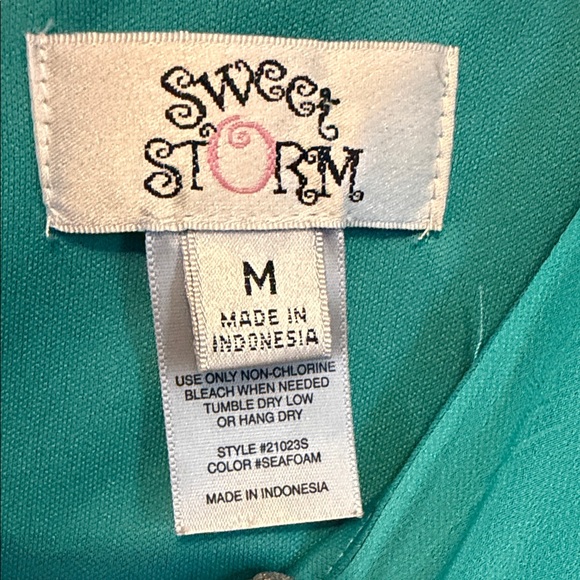 Sweet Storm Turquoise Midi Dress - Picture 3 of 10